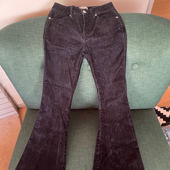 Forever 21 Velour Low Rise Flares - Picture 3 of 4